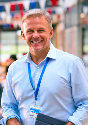 smiling man