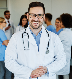 smiling doctor
