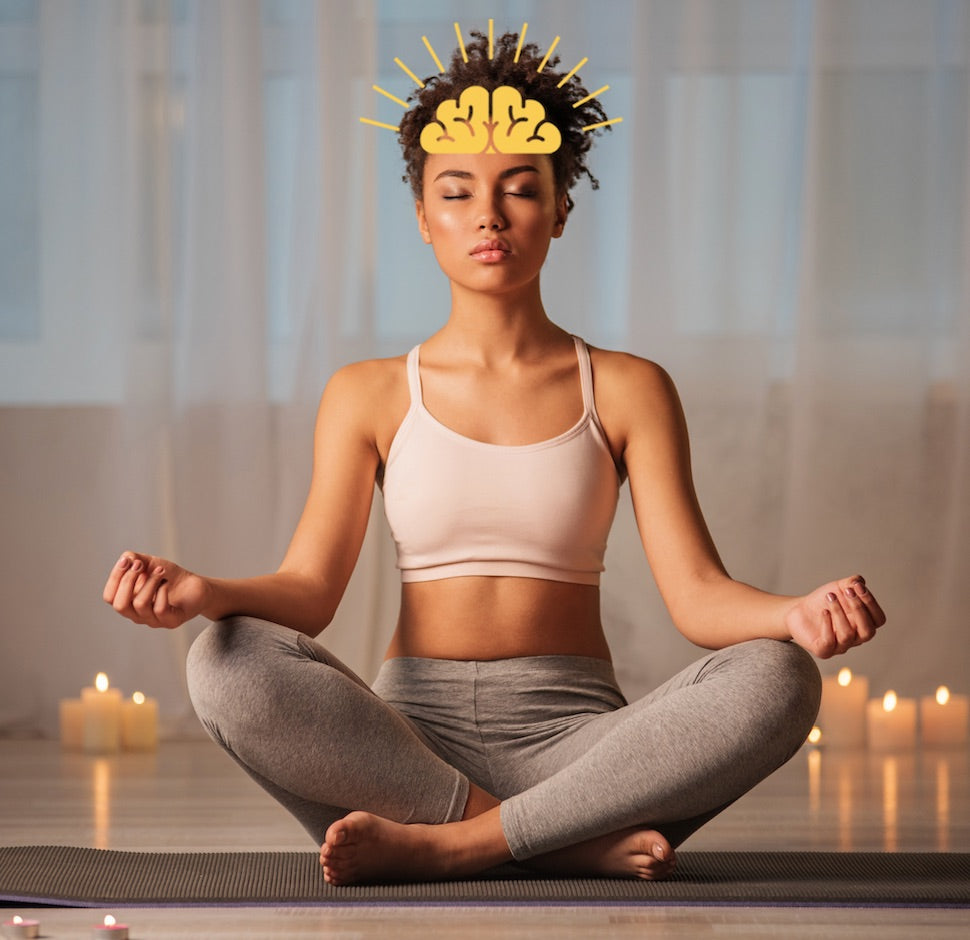 woman meditating
