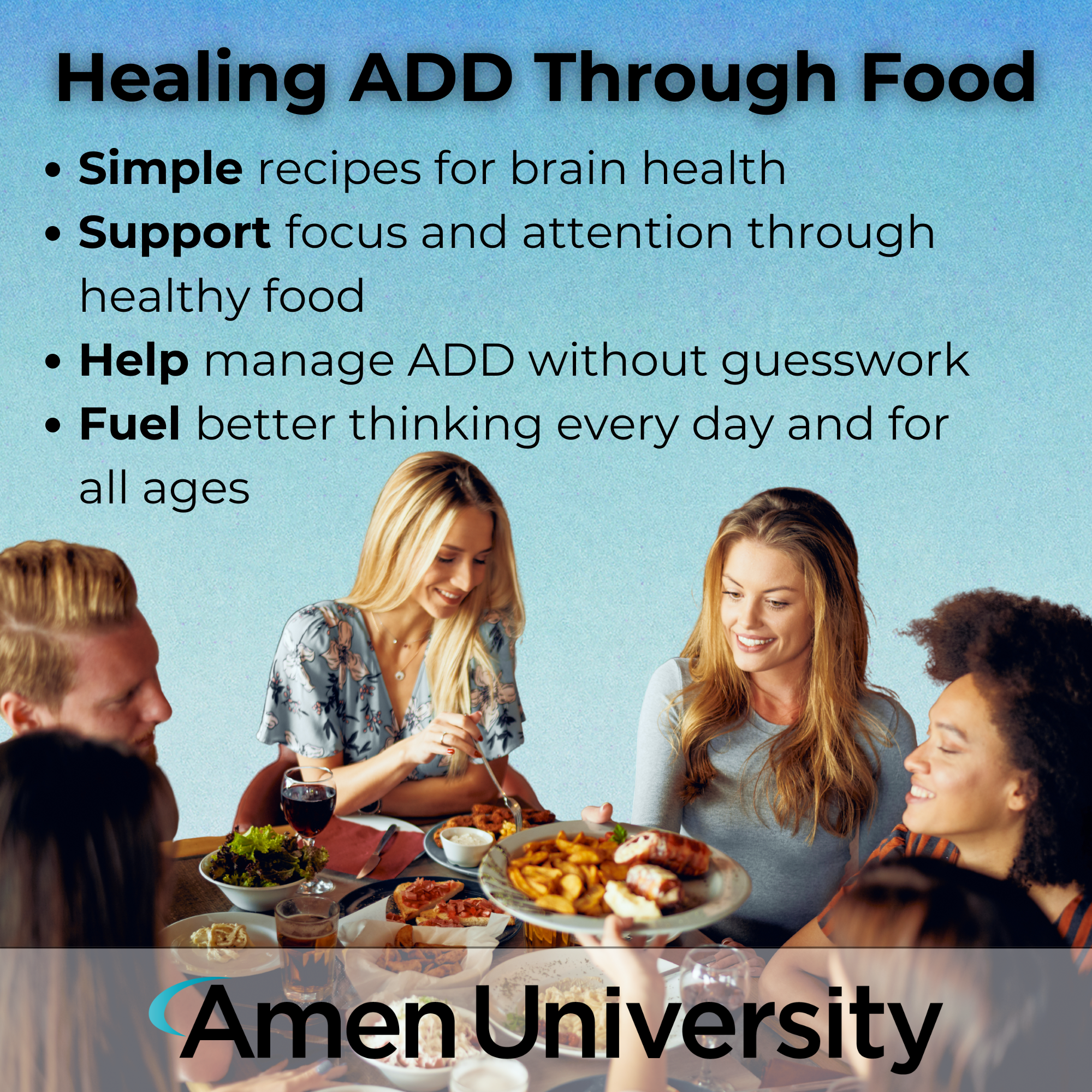 Healing ADD Through Food Cookbook: Nutrition Strategies and Recipes to Help Children and Adults Improve Focus, Behavior, and Brain Health